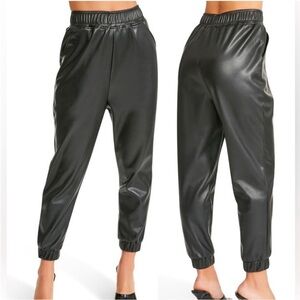 BB Dakota Steve Madden faux leather joggers